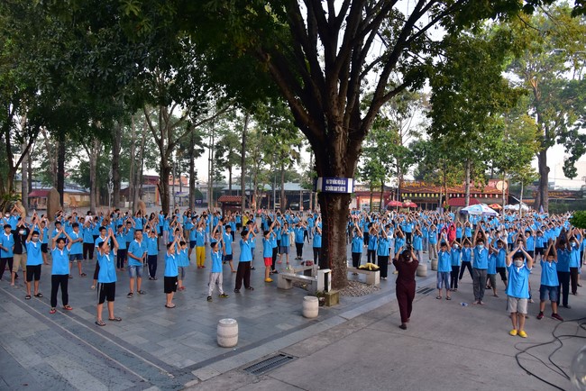 The 2nd day of huong phap branch's teenage retreat of , cu chi