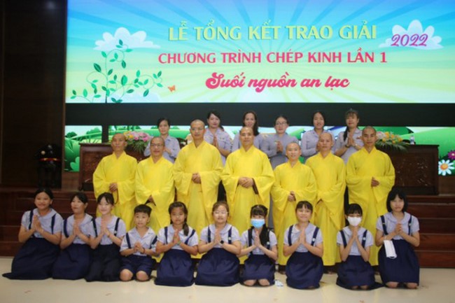 Lễ tổng kết chương trình chép kinh “Suối Nguồn An Lạc”