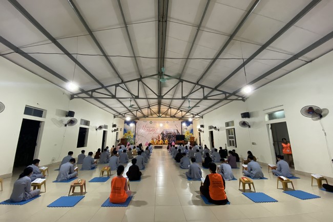 Entering the 2022 Summer Retreat at Dong Cao Pagoda in Thanh Hoa