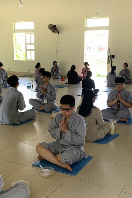 The 2nd day of Summer Retreat 2022 at Dong Cao Pagoda