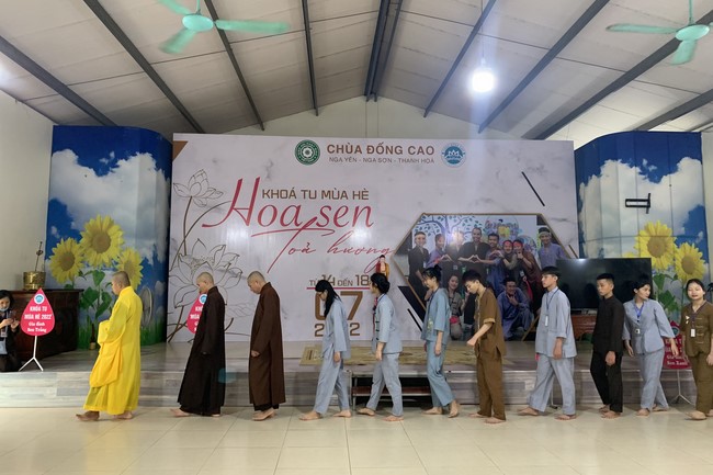 The 2nd day of Summer Retreat 2022 at Dong Cao Pagoda