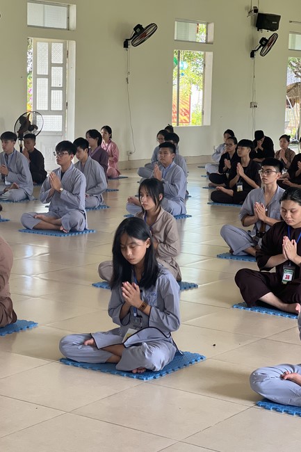 The 2nd day of Summer Retreat 2022 at Dong Cao Pagoda