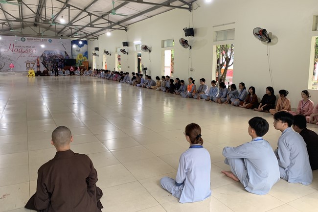 The 2nd day of Summer Retreat 2022 at Dong Cao Pagoda