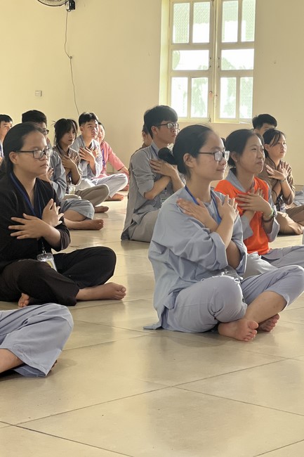 The 2nd day of Summer Retreat 2022 at Dong Cao Pagoda