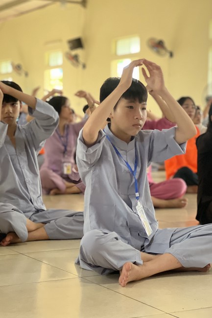 The 2nd day of Summer Retreat 2022 at Dong Cao Pagoda