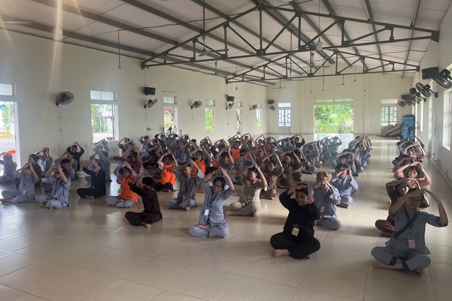 The 2nd day of Summer Retreat 2022 at Dong Cao Pagoda