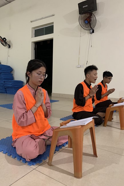 The 2nd day of Summer Retreat 2022 at Dong Cao Pagoda