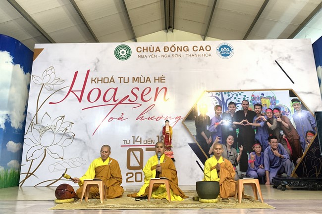 The 2nd day of Summer Retreat 2022 at Dong Cao Pagoda