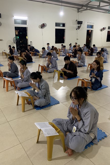 The 2nd day of Summer Retreat 2022 at Dong Cao Pagoda