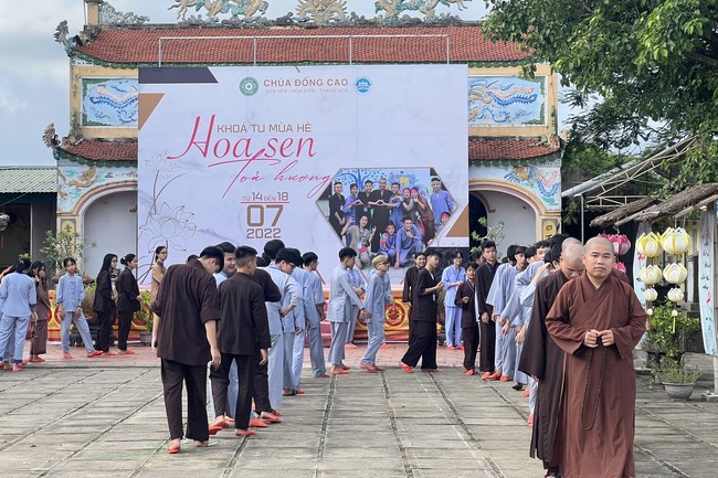 The 2nd day of Summer Retreat 2022 at Dong Cao Pagoda