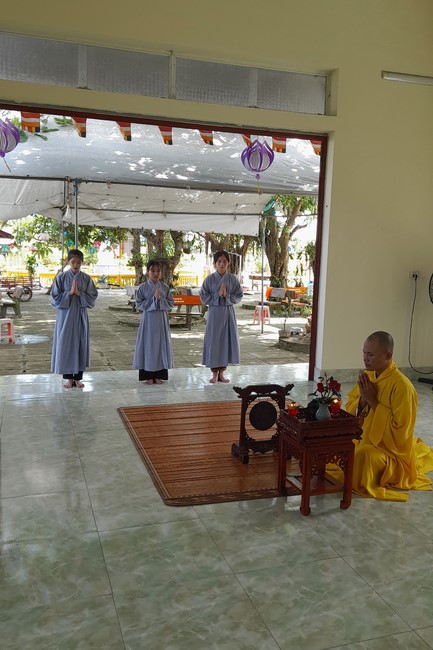 The 3rd day of Summer Retreat 2022 at Dong Cao Pagoda