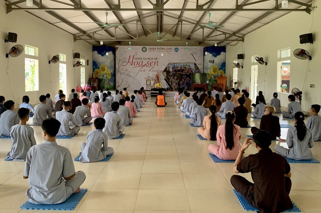 The 3rd day of Summer Retreat 2022 at Dong Cao Pagoda