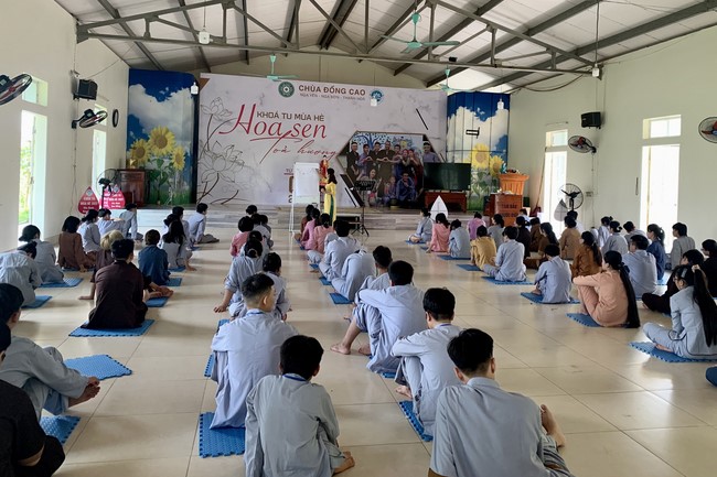 The 3rd day of Summer Retreat 2022 at Dong Cao Pagoda