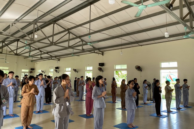 The 4th day of Summer Retreat 2022 at Dong Cao Pagoda