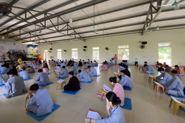 The 4th day of Summer Retreat 2022 at Dong Cao Pagoda