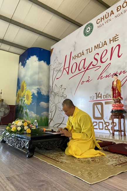 The 4th day of Summer Retreat 2022 at Dong Cao Pagoda