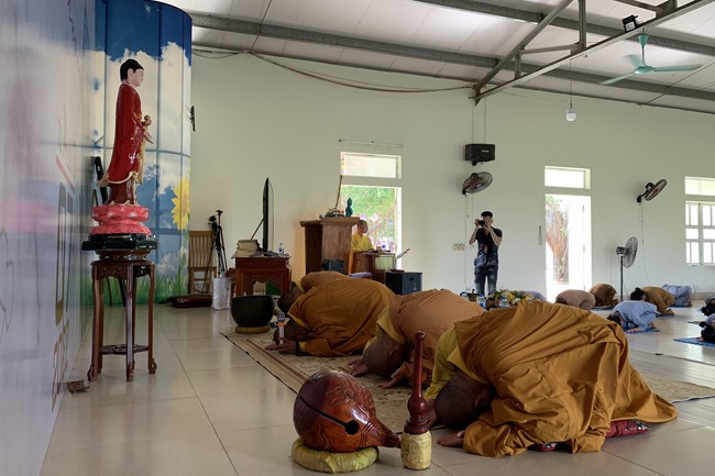 Last day of Summer Retreat 2022 at Dong Cao Pagoda