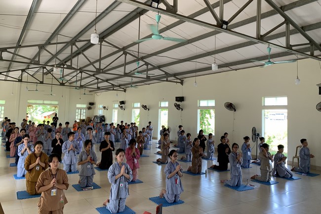 Last day of Summer Retreat 2022 at Dong Cao Pagoda