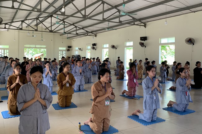 Last day of Summer Retreat 2022 at Dong Cao Pagoda