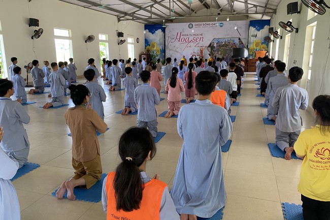 Last day of Summer Retreat 2022 at Dong Cao Pagoda