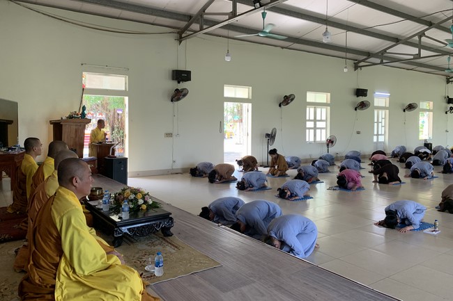 Last day of Summer Retreat 2022 at Dong Cao Pagoda