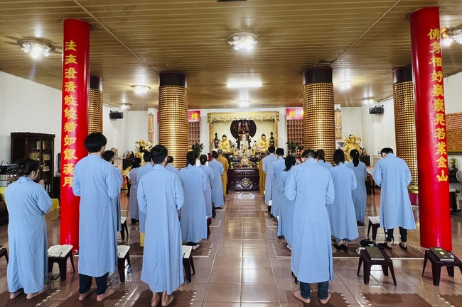 Assembly for anniversary Bodhisattva Avalokitesvara at Linh An Pagoda