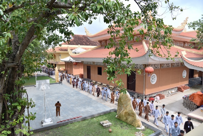 The first day of Summer Retreat 2022 at Hoang Phap Pagoda