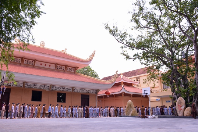 The first day of Summer Retreat 2022 at Hoang Phap Pagoda