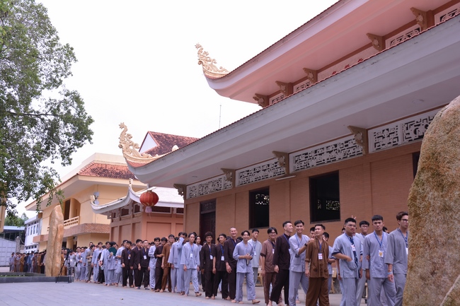 The first day of Summer Retreat 2022 at Hoang Phap Pagoda