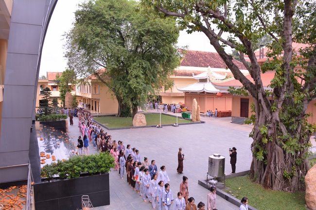 The first day of Summer Retreat 2022 at Hoang Phap Pagoda