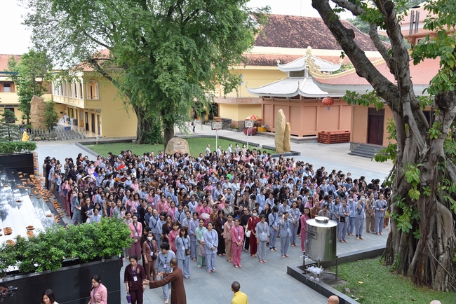 The first day of Summer Retreat 2022 at Hoang Phap Pagoda