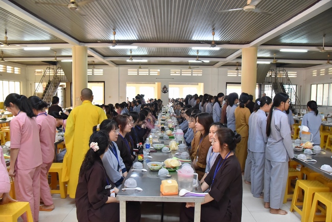 The first day of Summer Retreat 2022 at Hoang Phap Pagoda