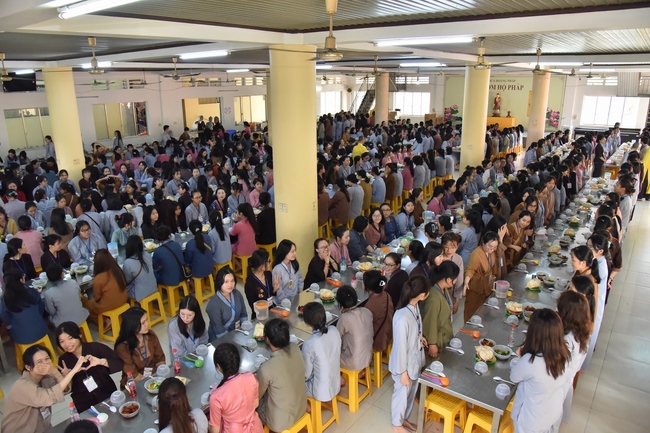 The first day of Summer Retreat 2022 at Hoang Phap Pagoda