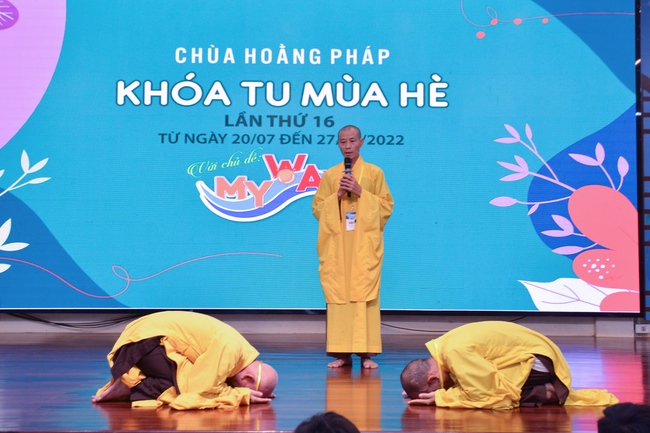 The first day of Summer Retreat 2022 at Hoang Phap Pagoda