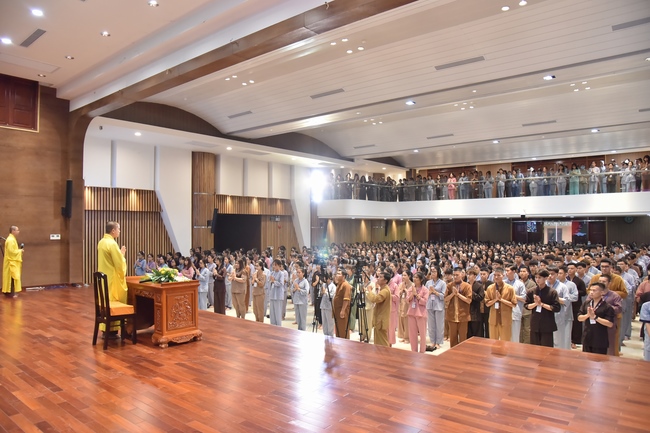 The first day of Summer Retreat 2022 at Hoang Phap Pagoda