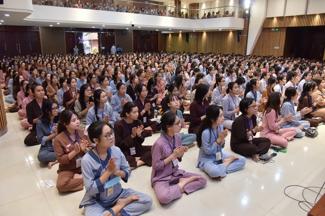 The first day of Summer Retreat 2022 at Hoang Phap Pagoda