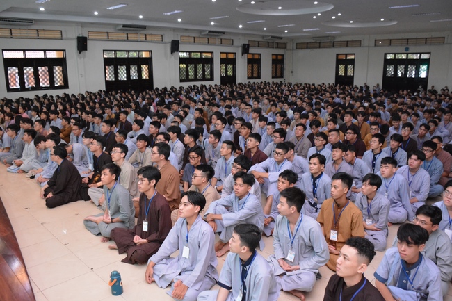 The first day of Summer Retreat 2022 at Hoang Phap Pagoda