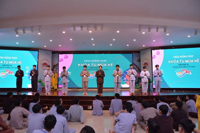 The first day of Summer Retreat 2022 at Hoang Phap Pagoda