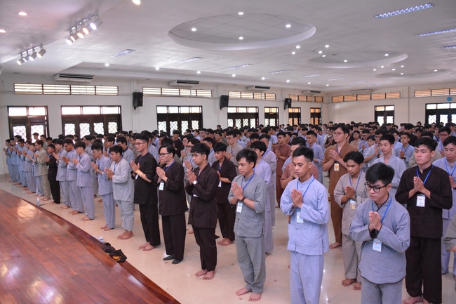 The first day of Summer Retreat 2022 at Hoang Phap Pagoda