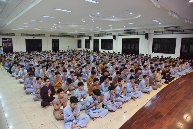 The first day of Summer Retreat 2022 at Hoang Phap Pagoda