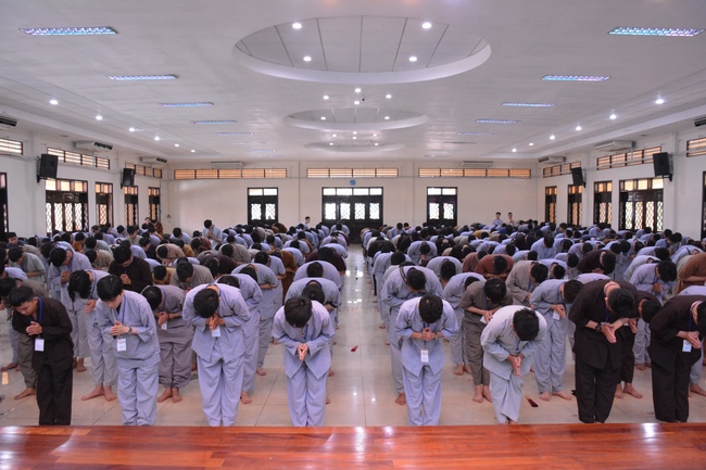 The first day of Summer Retreat 2022 at Hoang Phap Pagoda