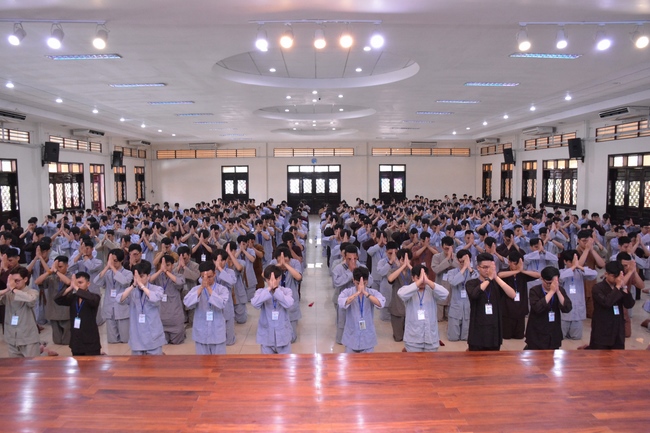 The first day of Summer Retreat 2022 at Hoang Phap Pagoda