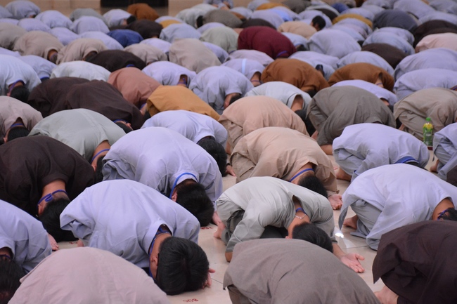 The first day of Summer Retreat 2022 at Hoang Phap Pagoda