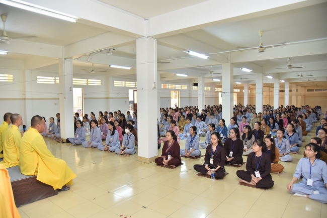 The first day of Summer Retreat 2022 at Hoang Phap Pagoda