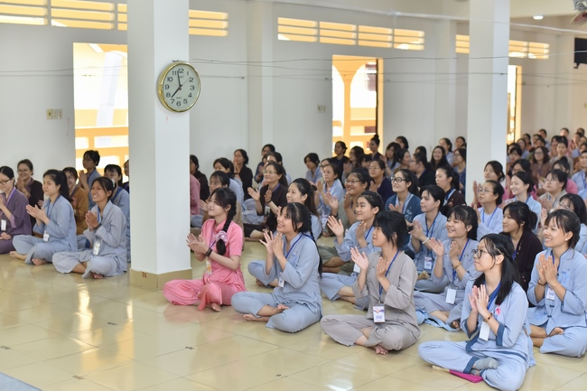 The first day of Summer Retreat 2022 at Hoang Phap Pagoda