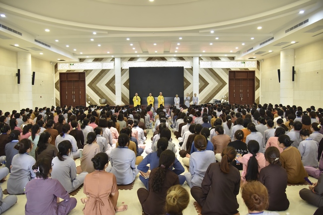 The first day of Summer Retreat 2022 at Hoang Phap Pagoda
