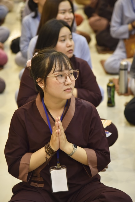 The first day of Summer Retreat 2022 at Hoang Phap Pagoda