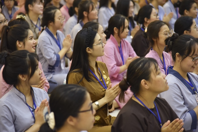 The first day of Summer Retreat 2022 at Hoang Phap Pagoda
