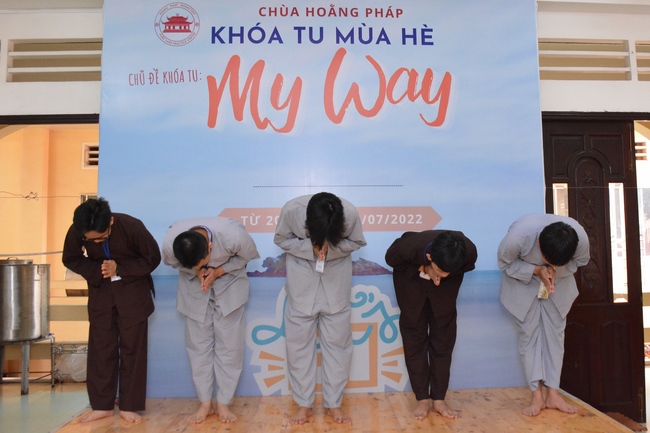 The first day of Summer Retreat 2022 at Hoang Phap Pagoda