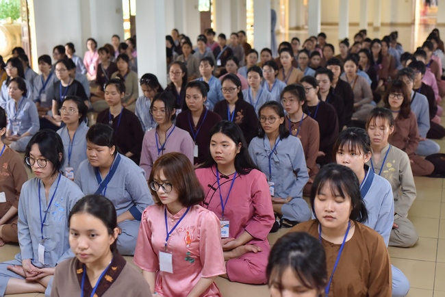 The first day of Summer Retreat 2022 at Hoang Phap Pagoda